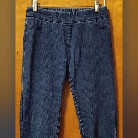Venus Elastic Waist Pull On Jeans Sz S Stretchy Denim Leggings Jeggings - Picture 5 of 6